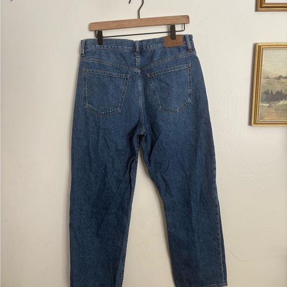 Madewell Low Slung Straight Button Fly Classic Blue Denim Jeans Women’s 29 EUC - Picture 5 of 9